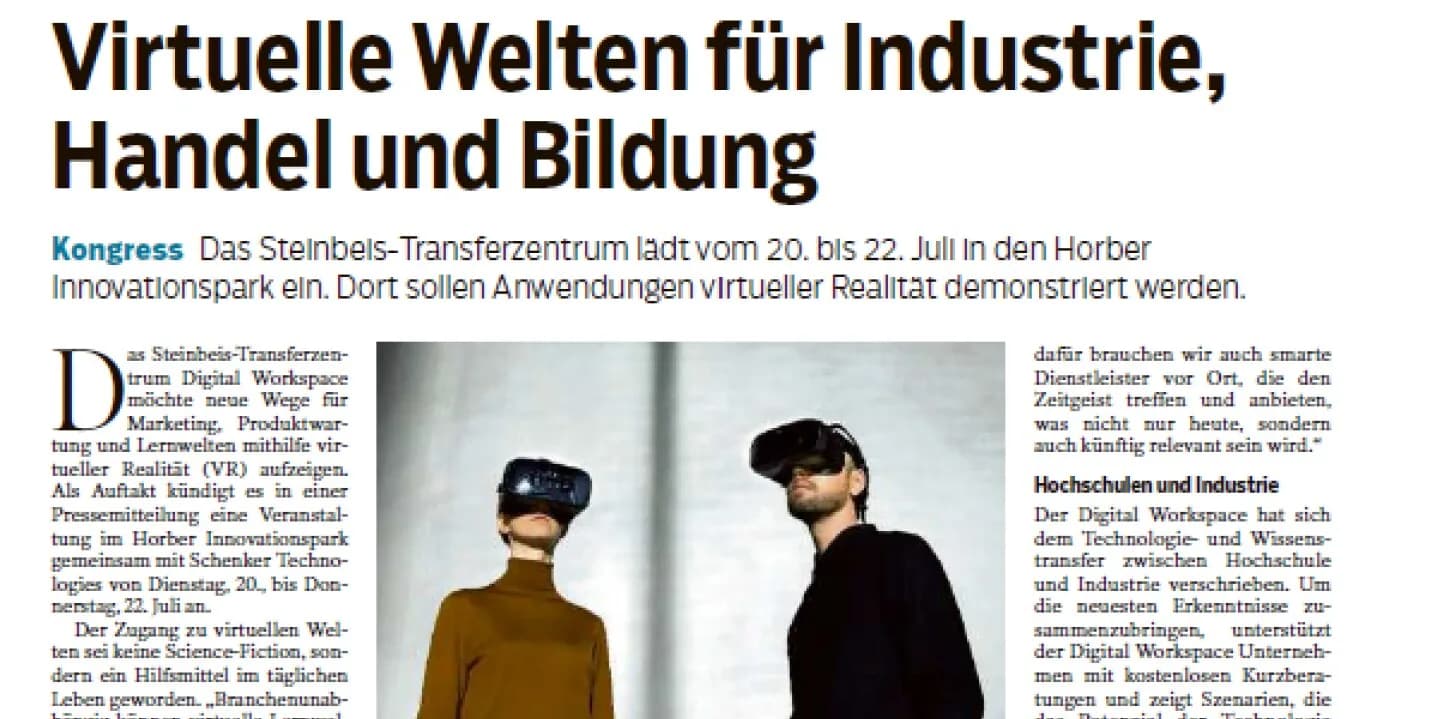 XR FACHTAGE 2021, DigitalHub, Horb am Neckar
