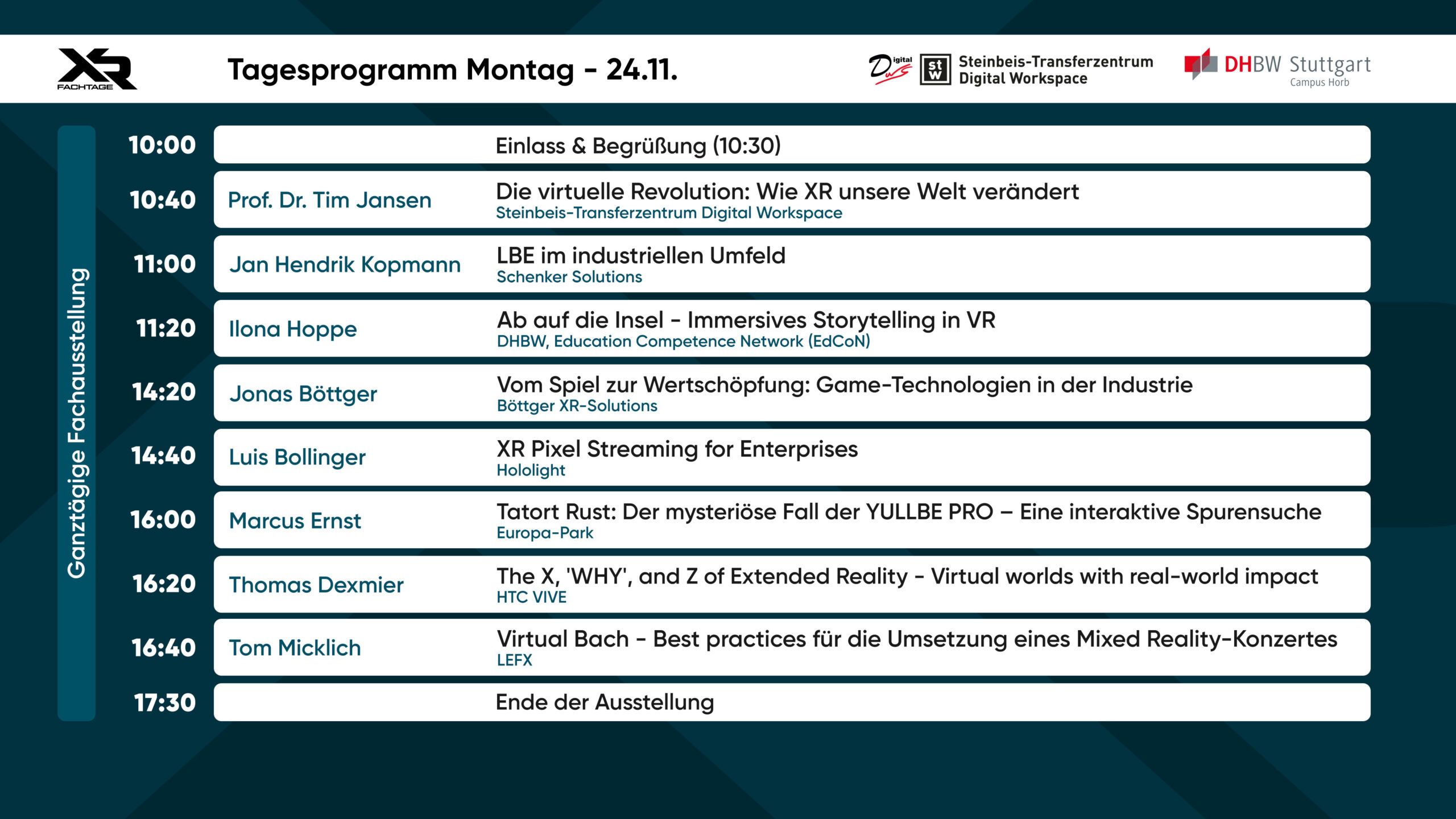 Programm Tag 1