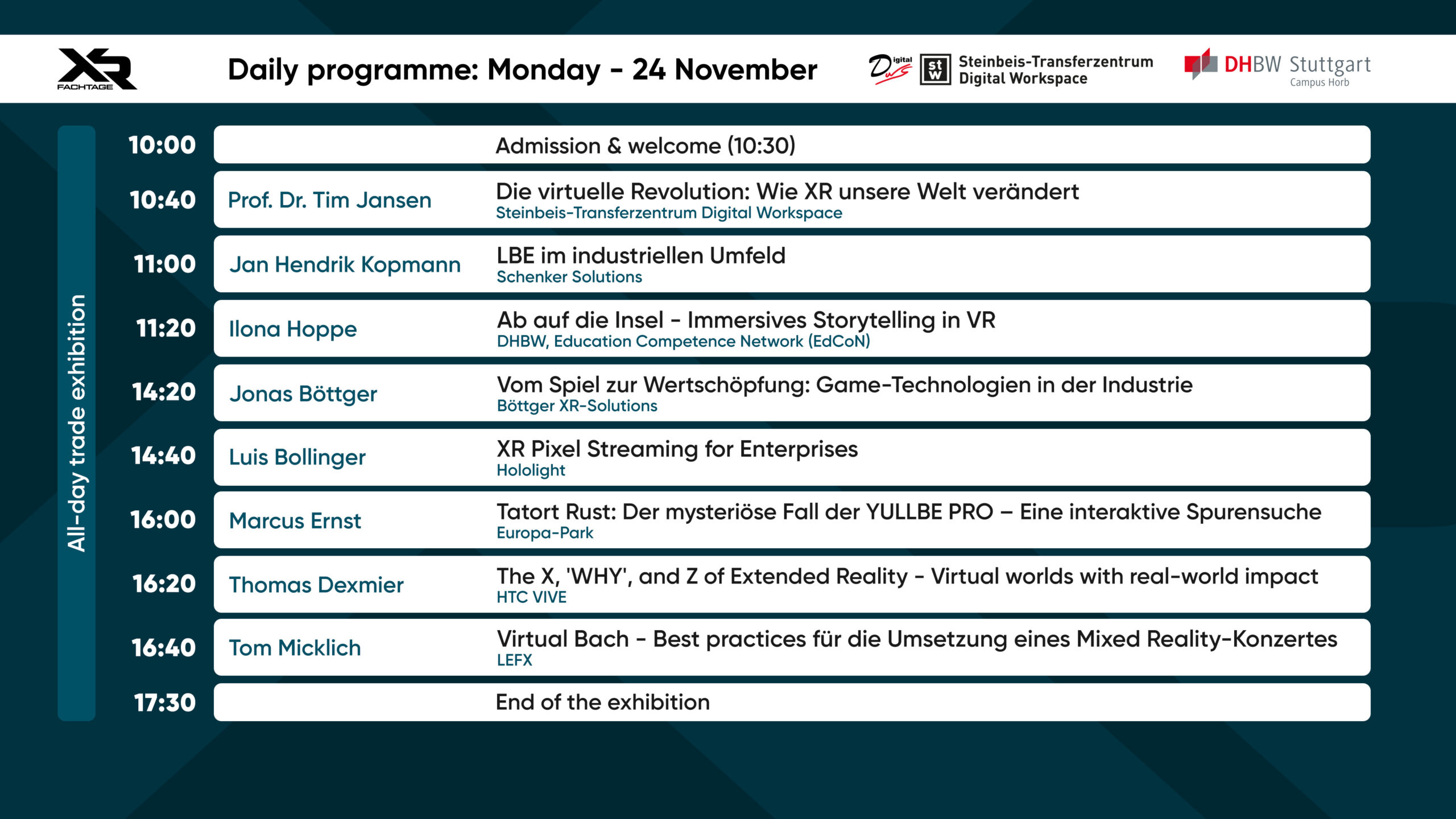 Programm Tag 1